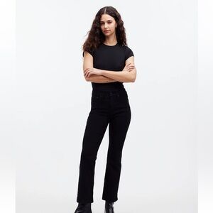 Madewell Kick Out Crop Jeans Black Rinse 29